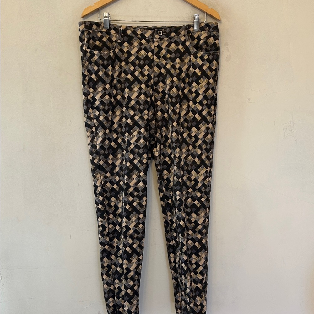 Soft Surroundings Geometric Patterned Black Gold … - image 1